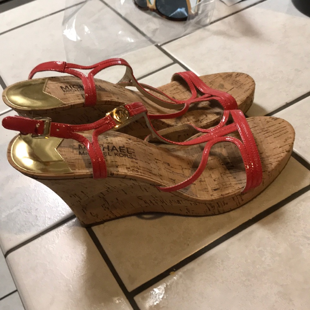 Michael Kors Coral Wedges - Picture 4 of 4